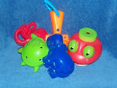 toy bases.jpg - Pre-drilled toy bases - set of 5